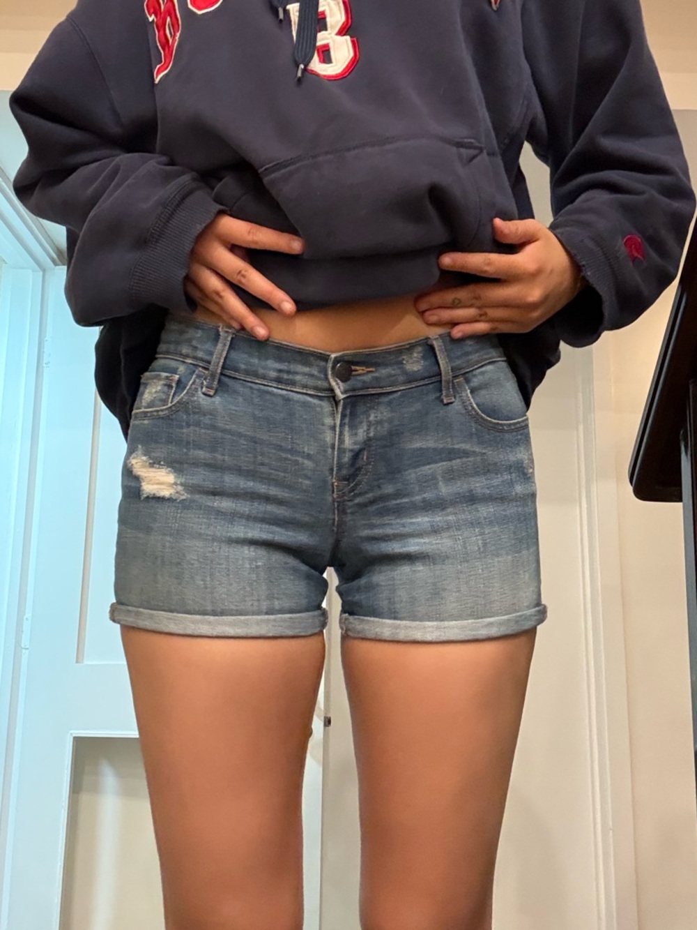 Old Navy Low-rise Rolled-Hem Jean Shorts